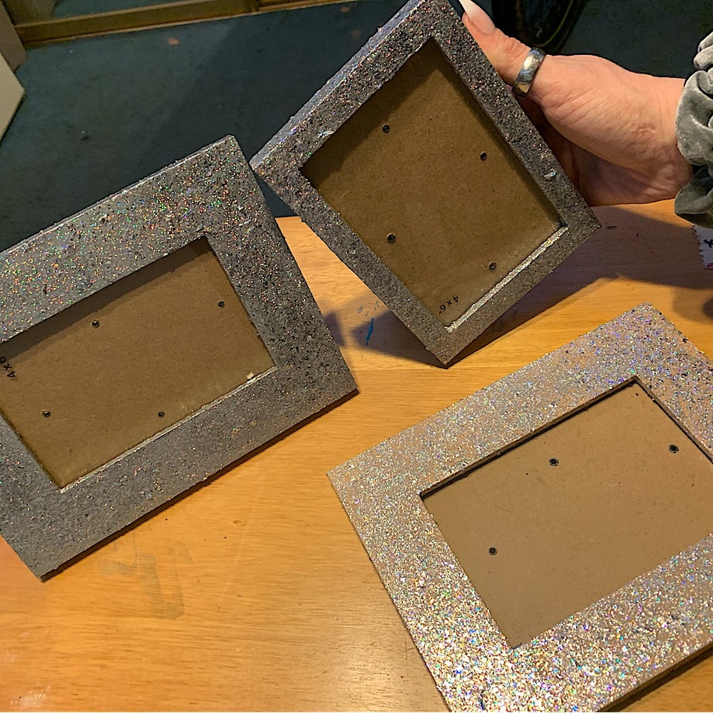 4x6 Glitter picture frames
